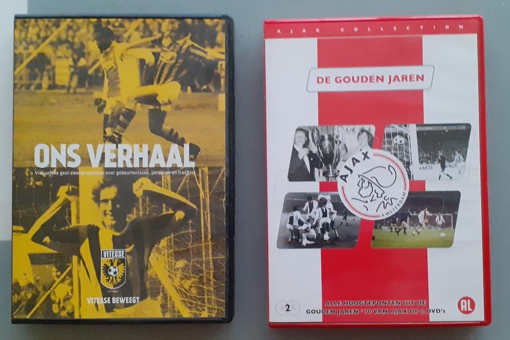 Voetbalgeschiedenis op DVD : Vitesse en Ajax, Ophalen of Verzenden, Zo goed als nieuw, Ajax, Overige typen
