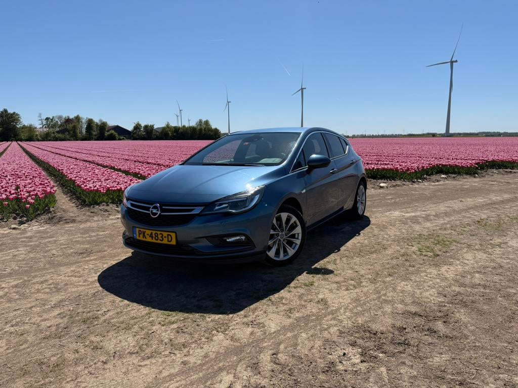 Opel Astra 1.4 Turbo 149PK 2017 Blauw volle opties, Zwart, 4 cilinders, Lane Keeping Assist, Blauw