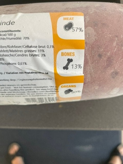 KIVO vers diepvriesvlees 4 rollen van 1 KG (Kalkoen ), Ophalen, Hond