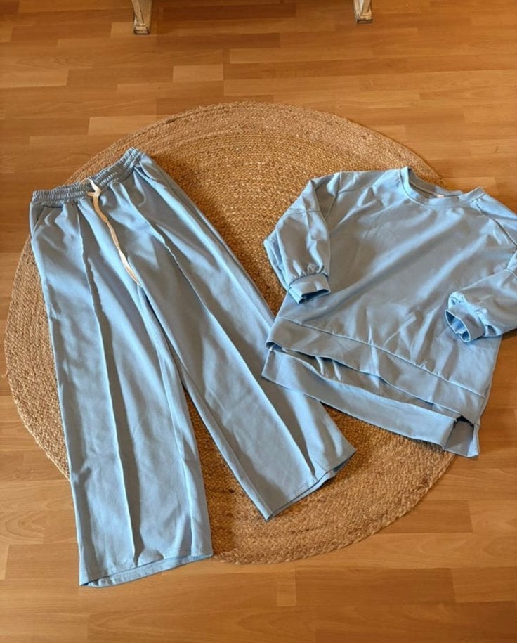 New Collection Perfect Fit blauw huispak mt 42, Ophalen of Verzenden, Zo goed als nieuw, Maat 42/44 (L), Blauw