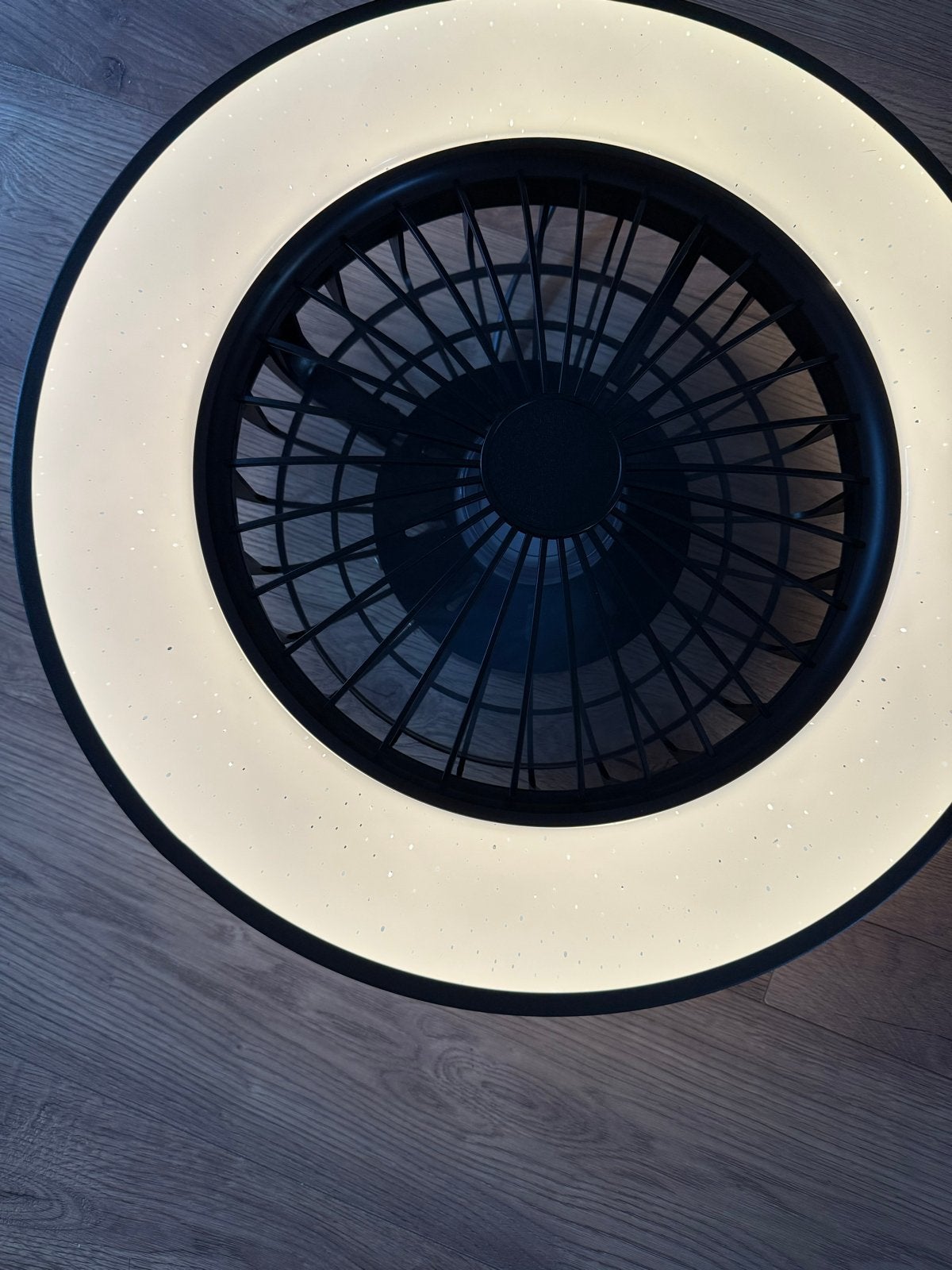 Plafondventilator met RGB Lamp en Afstandsbediening - Zwart, Kleur aanpasbaar, Ophalen of Verzenden, Nieuw, Zwart