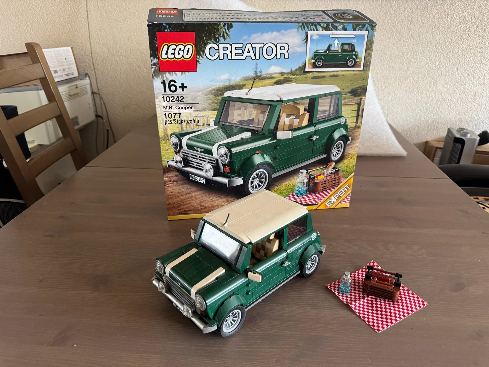 LEGO Creator Expert 10242 Mini Cooper met doos en handleidin, Ophalen of Verzenden, Gebruikt