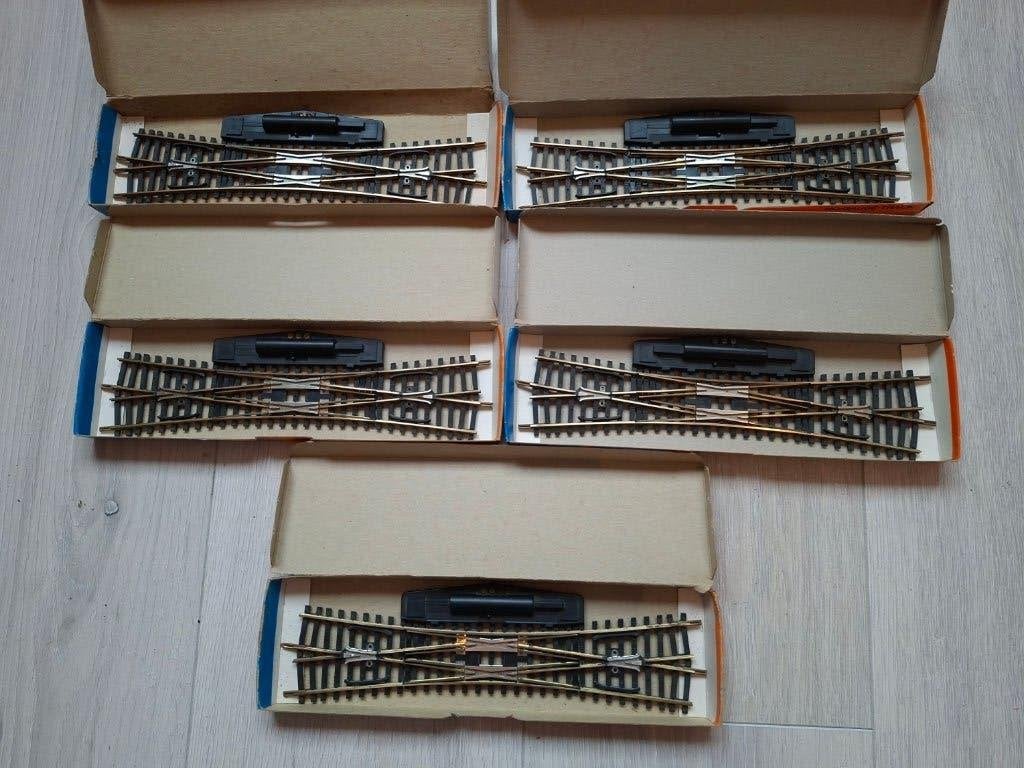 Roco 4547 - Electr. kruiswissel 12° 50° in prima staat, Wisselstroom, Gebruikt, Rails, Ophalen of Verzenden