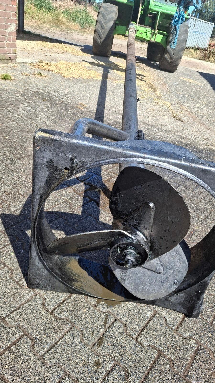 Mestmixer 5 meter, voor kozijn 70 cm, Ophalen