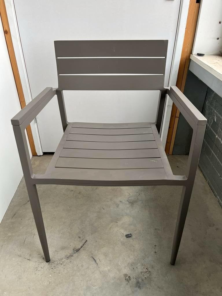 Exotan venice tuinstoel taupe, Huis en Inrichting, Stoelen, Ophalen of Verzenden, Zo goed als nieuw, Grijs