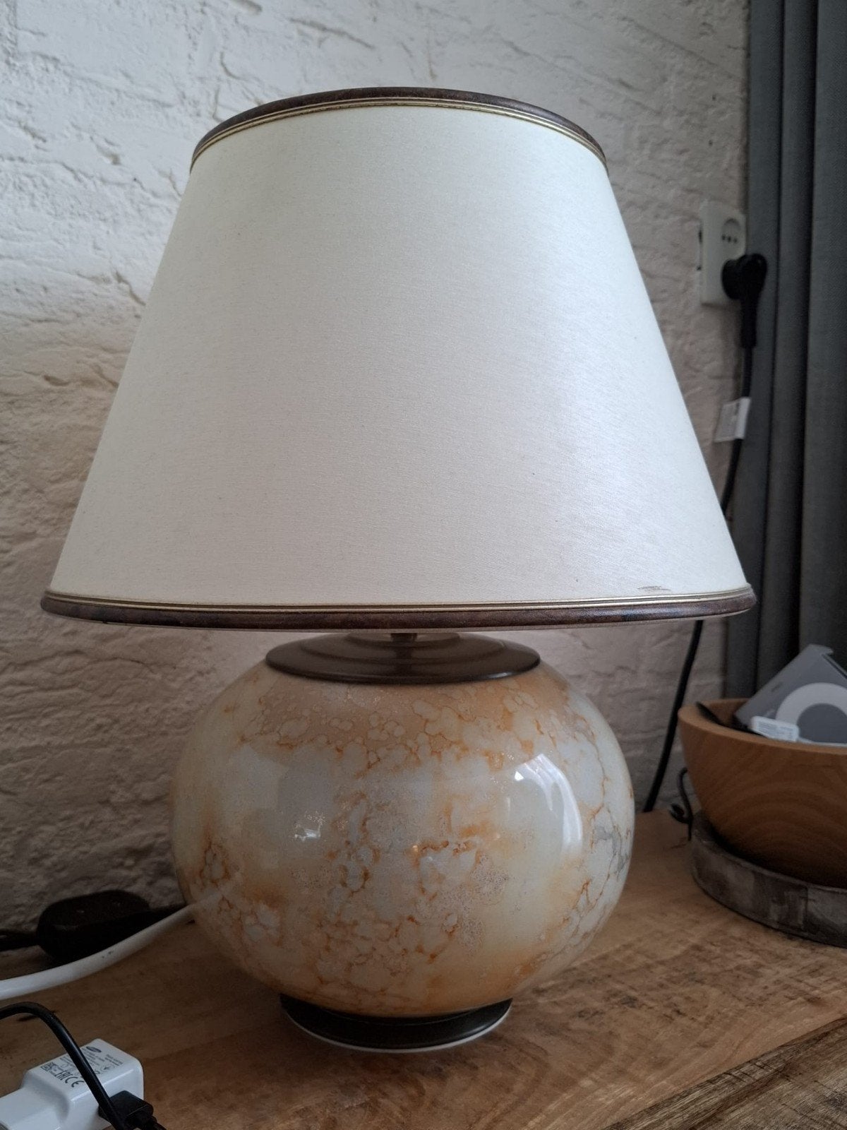 Vintage Bureau de Laque Line France lamp, Frankrijk 1970, Antiek en Kunst, Ophalen of Verzenden