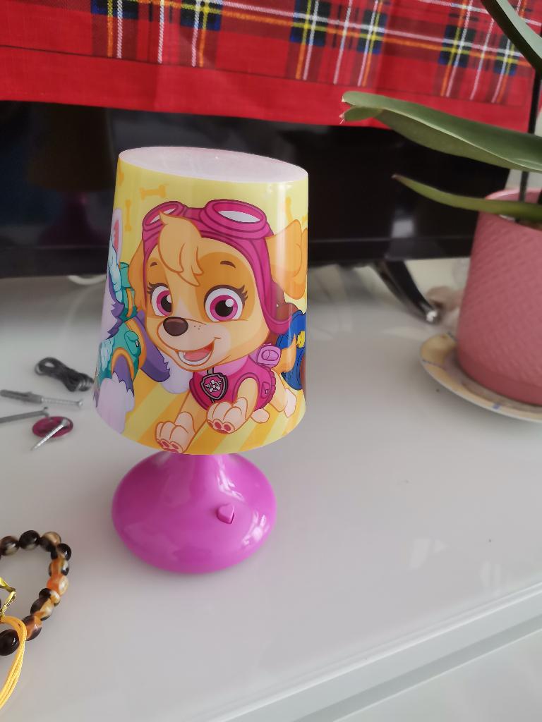 Nacht lampje paw patrol, Kinderen en Baby's, Kinderkamer | Inrichting en Decoratie, Ophalen, Zo goed als nieuw, Lamp