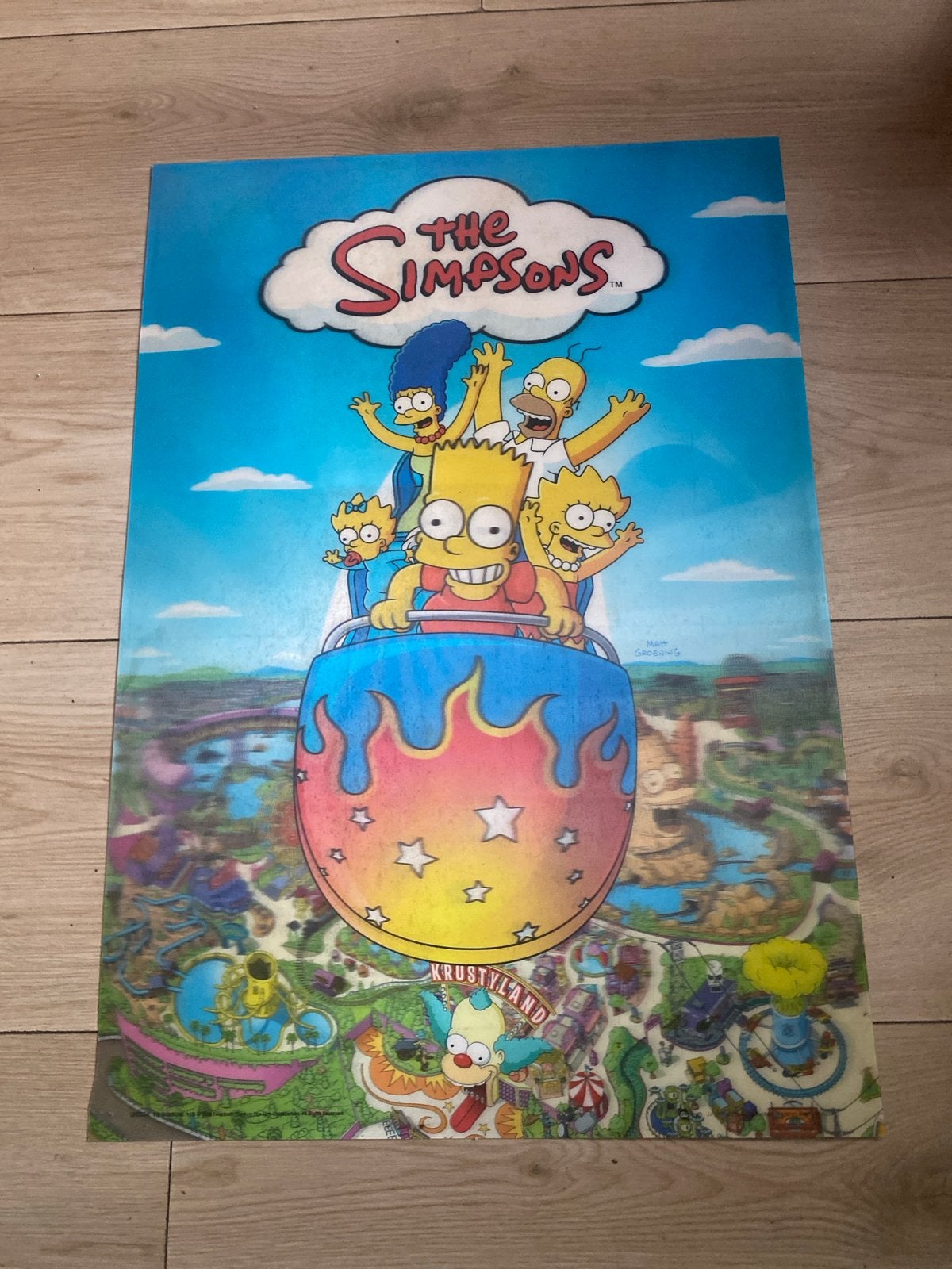 The Simpsons 3D kunstwerk 100cm x 45cm, Ophalen of Verzenden