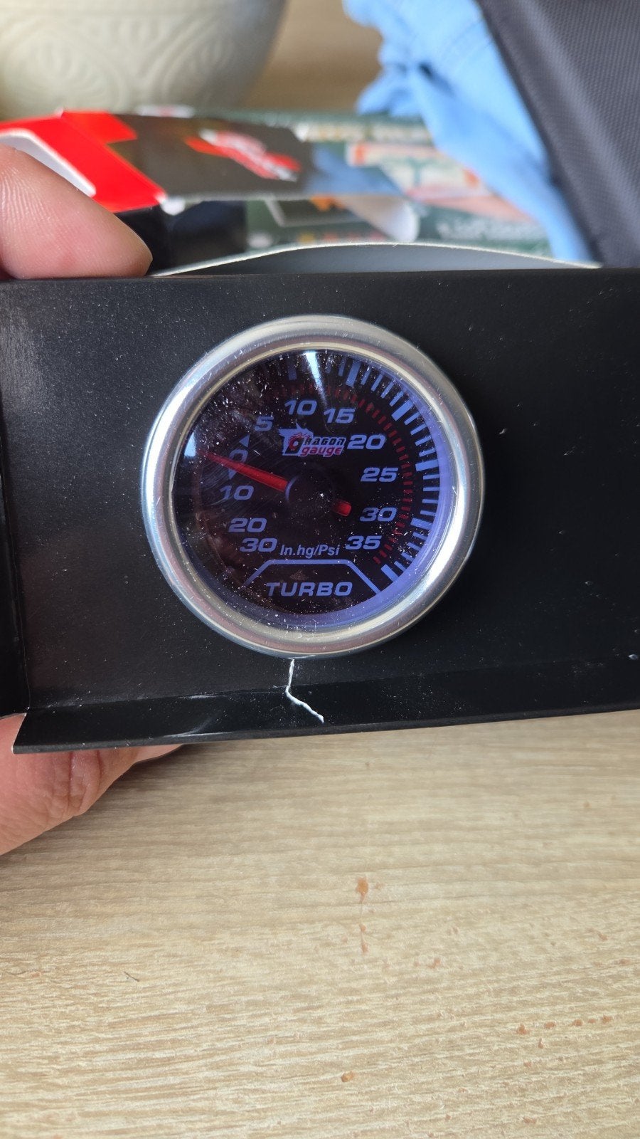 Turbo boost meter, Ophalen