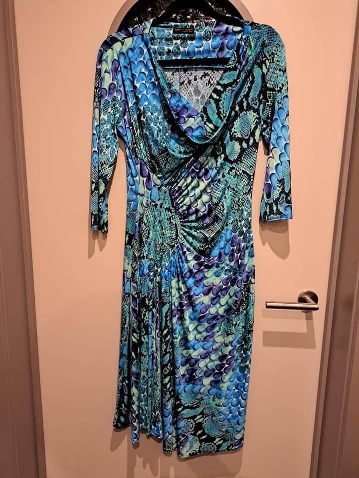 Romeo pour Juliette, knappe jurk, M, Maat 38/40 (M), Blauw, Ophalen of Verzenden, Zo goed als nieuw