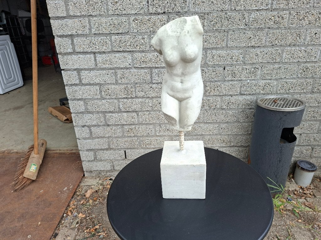 zware massief grote torso beeld vrouw op sokkel, Ophalen of Verzenden, Zo goed als nieuw, Mens