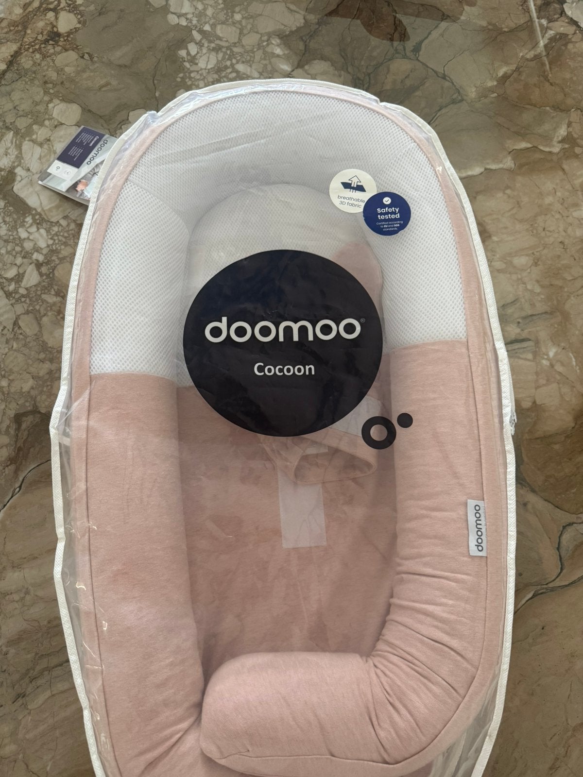 Doomoo cocoon babynestje Chine Pink, Ophalen, Zo goed als nieuw
