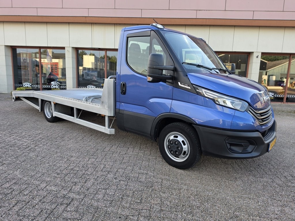 Iveco Daily 40C18 Tijhof Autotransporter Aluminium opbouw |, Gebruikt, Euro 6, 4 cilinders, Blauw
