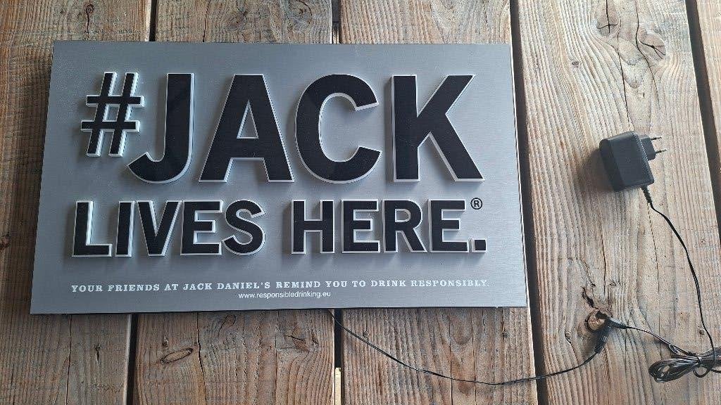 ZEER gave Jack Lives Here lichtbak Jack Daniel's, Ophalen of Verzenden, Zo goed als nieuw, ,, ,