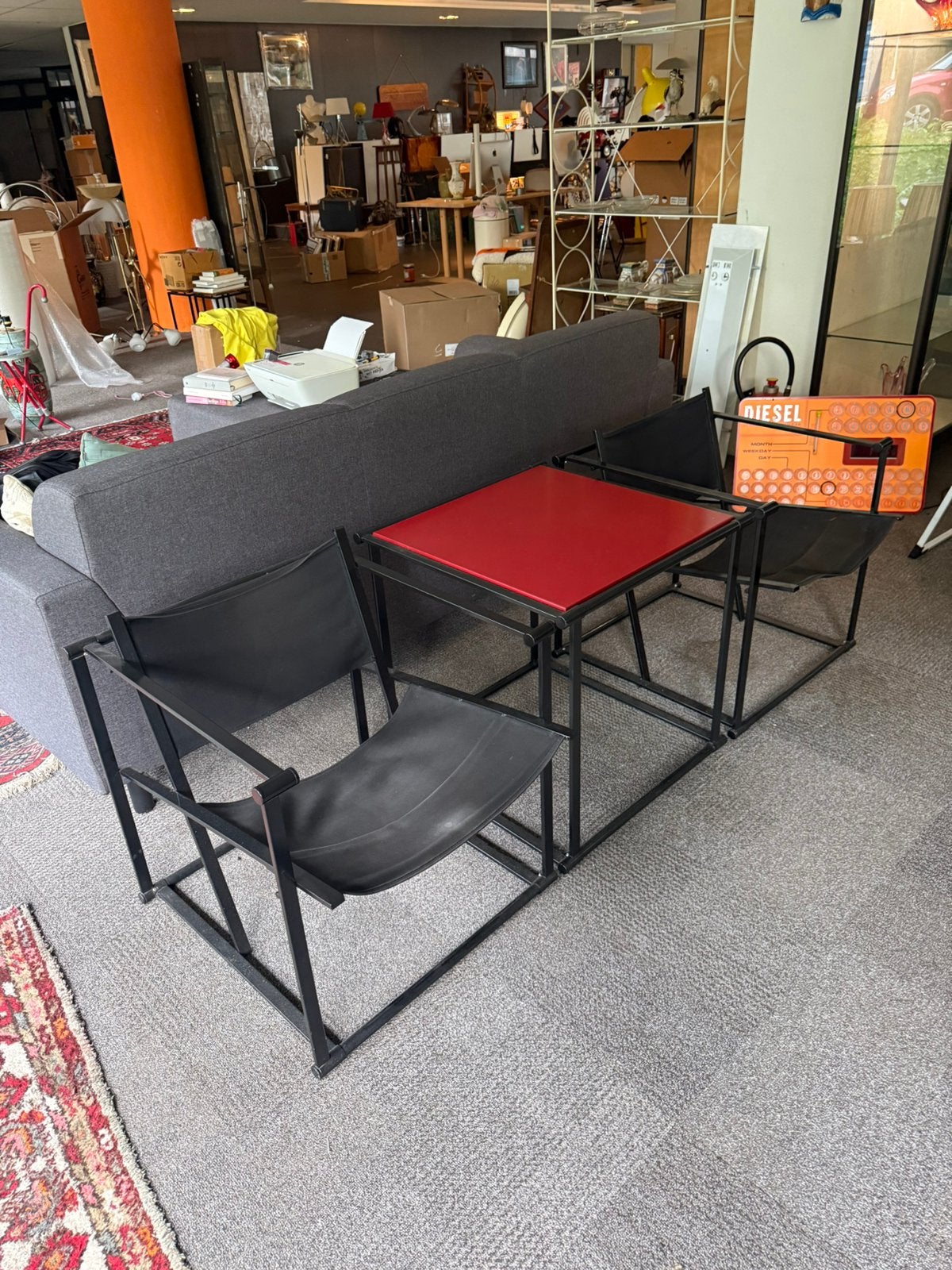Pastoe FM62 set van 2 fauteuils en tafeltje, Huis en Inrichting, Ophalen, 75 tot 100 cm, 50 tot 75 cm