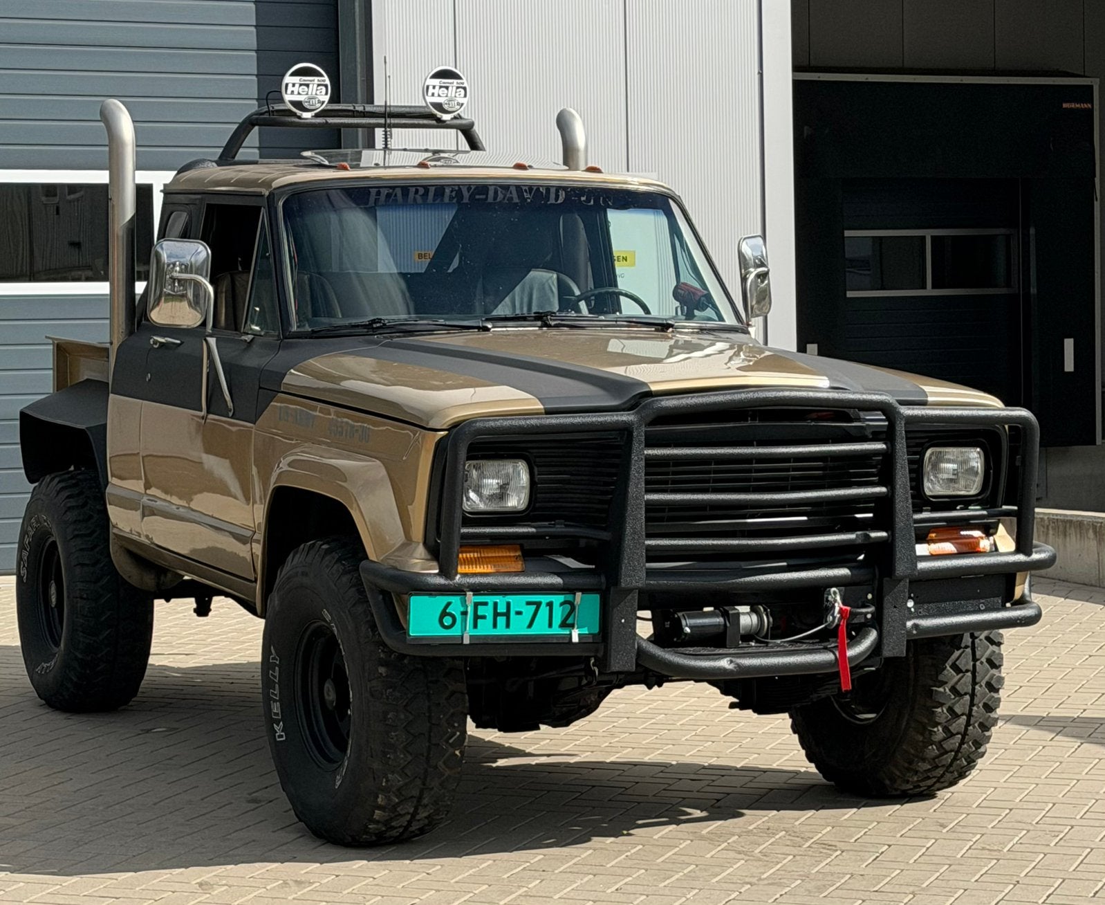 ‼️JEEP CHEROKEE CHIEF 5.9 V8 PICK-UP LTD 4X4 OLDTIMER ‼️, Automaat, Bruin, 2500 kg, Leder