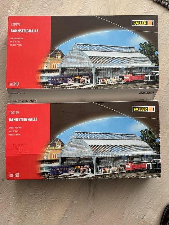 Faller 120199 Bahnsteighalle H0 - Modelbouw Station, Hobby en Vrije tijd, Overige merken, Gelijkstroom of Wisselstroom, Brug, Tunnel of Gebouw