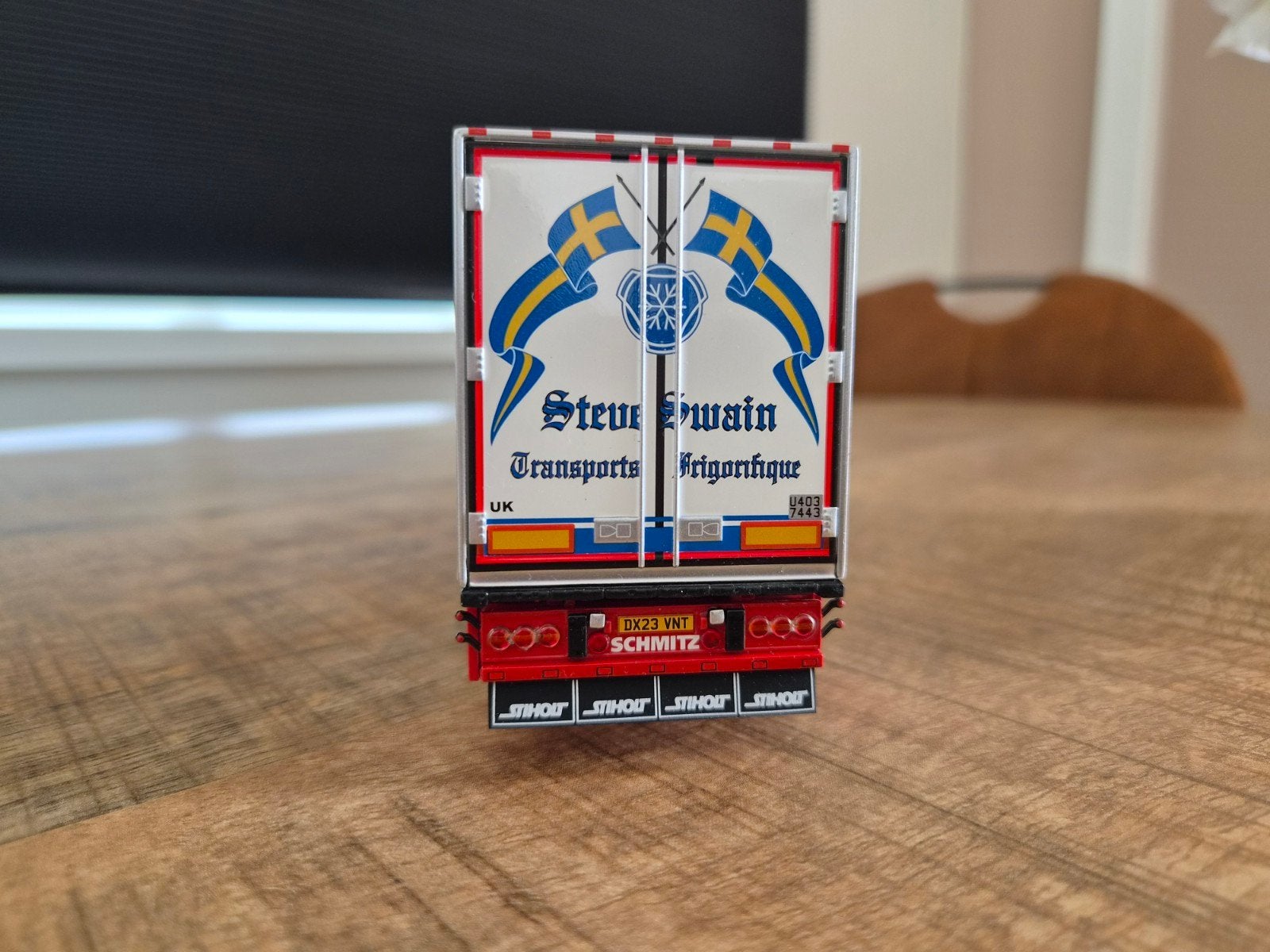 Tekno Steve Swain Trailer, Ophalen of Verzenden, Zo goed als nieuw, Bus of Vrachtwagen, Tekno