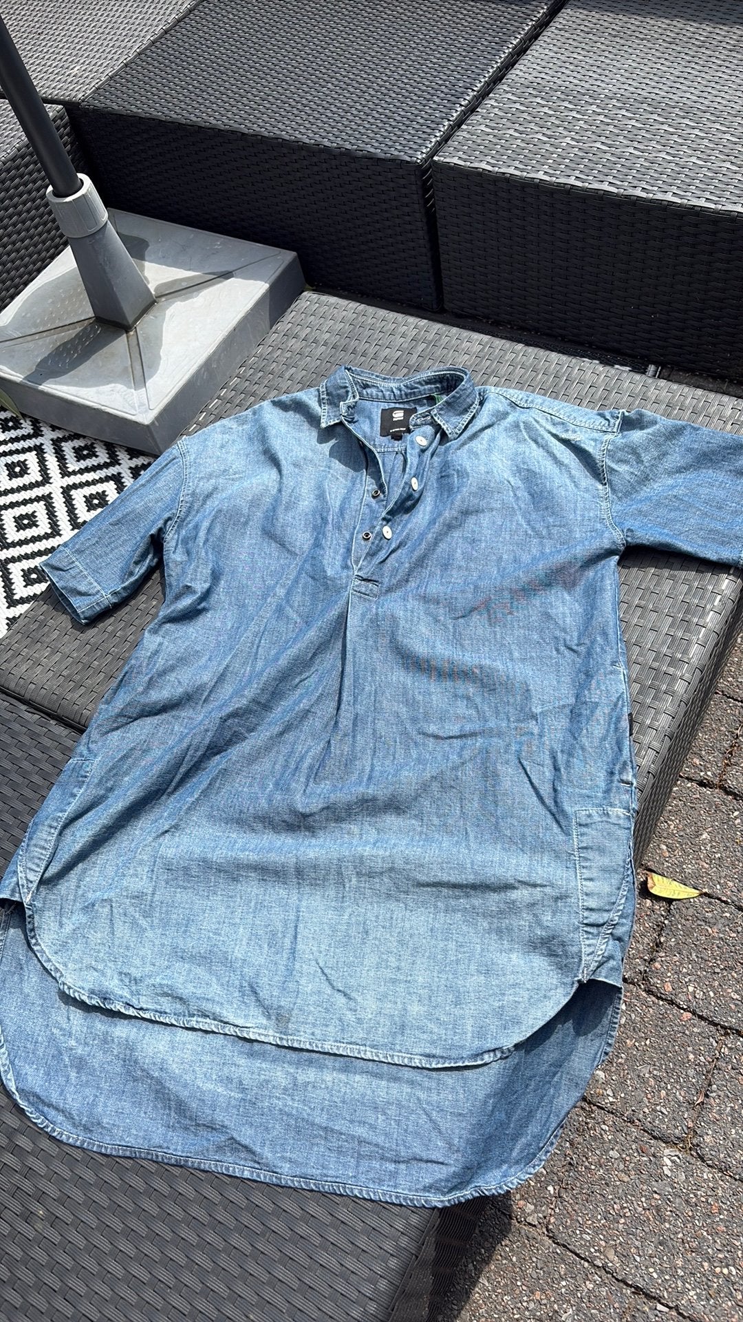 G- star raw spijkerjurk, Kleding | Dames, Ophalen of Verzenden, Zo goed als nieuw, Blauw