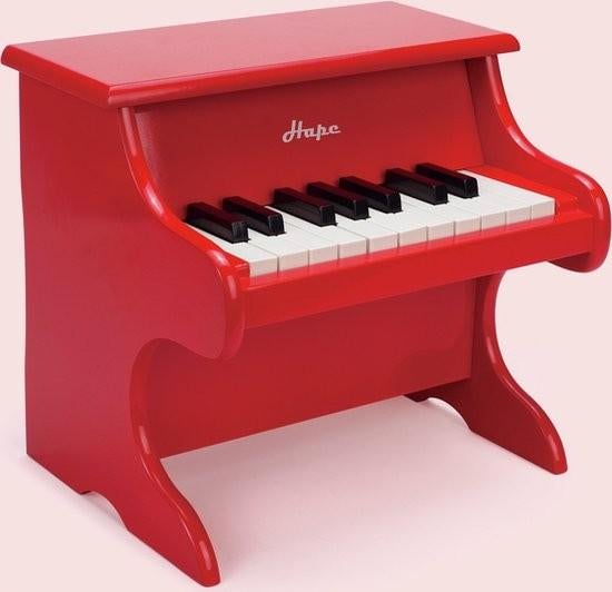 Hape Rood Houten Speelgoed Piano voor Kinderen, Ophalen of Verzenden, Zo goed als nieuw, Overige kleuren, Piano