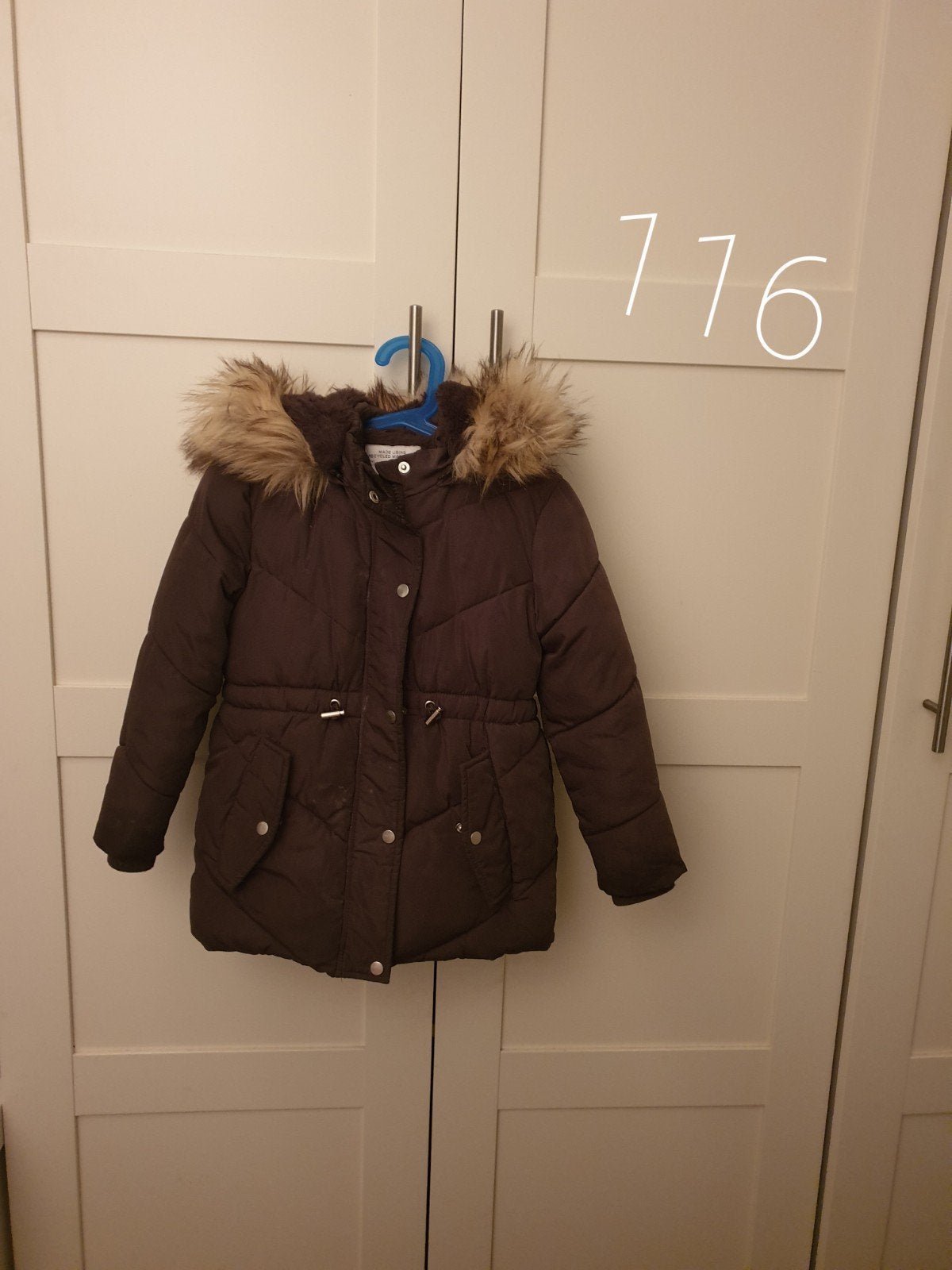 Jas meisje zara 116 nude bruin taupe h&m 🌸, Ophalen of Verzenden, Zo goed als nieuw, Meisje, Jas