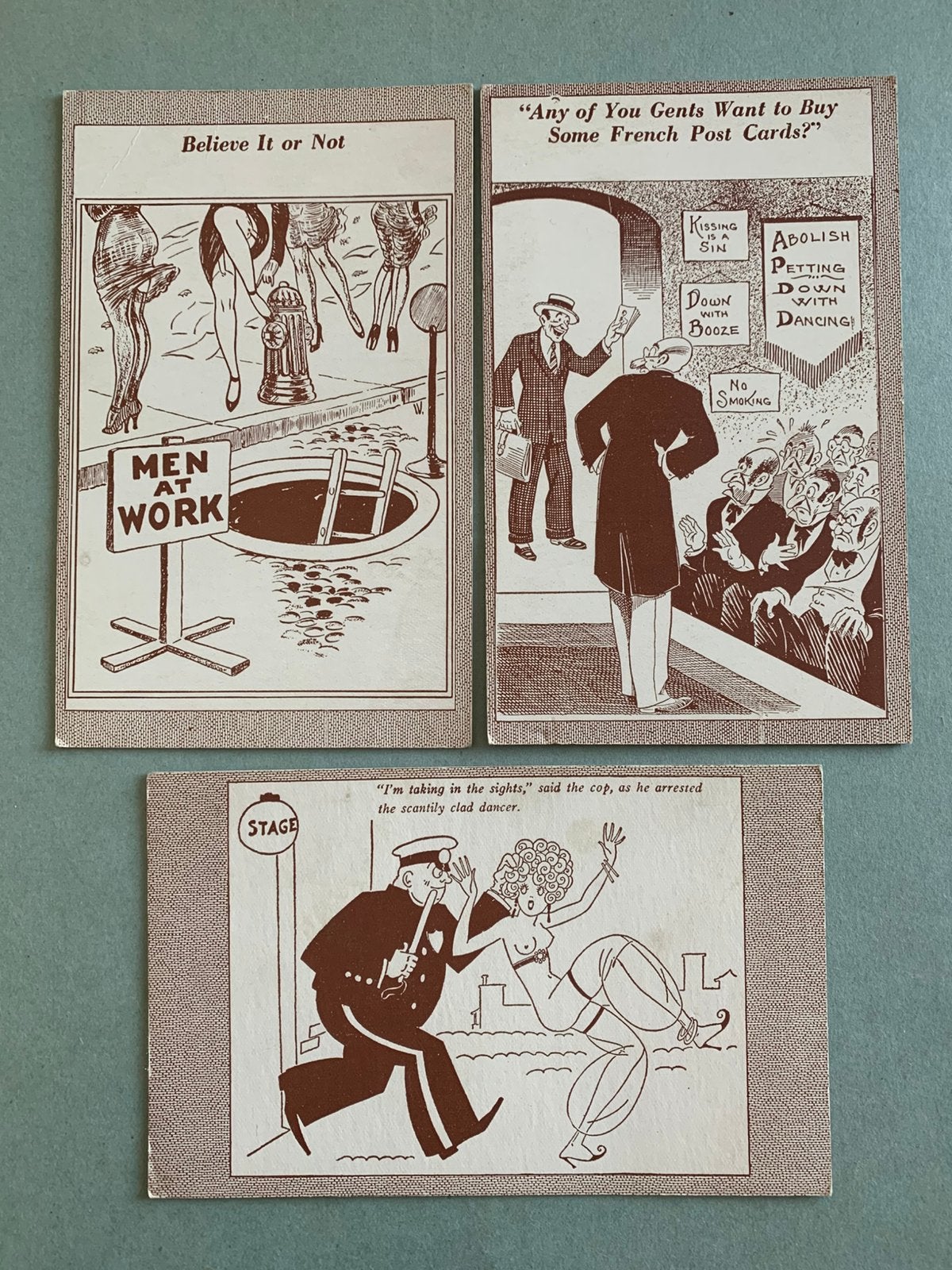 Humor, Verzamelen, Ophalen of Verzenden, 1920 tot 1940, Ongelopen, Overige thema's