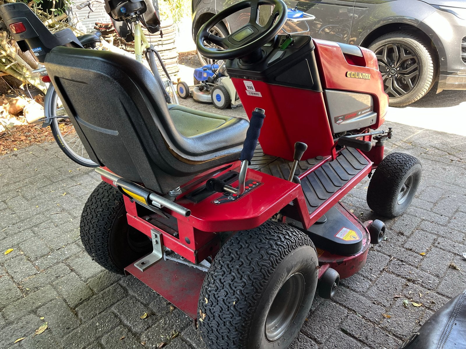 Zitmaaier Countax C300M 6 speed  - 12.5 pk B&S motor, Ophalen, Cirkelmaaier, Gebruikt, Versnellingen
