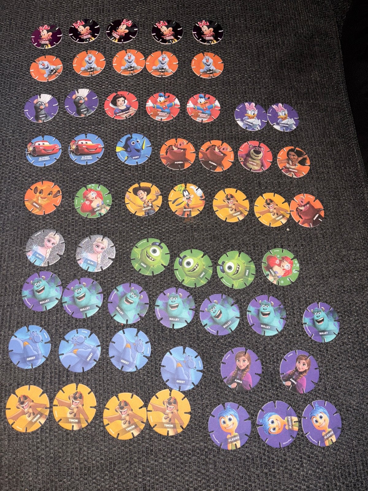 Grote collectie Disney en Pixar Flippo's/Tazos, Verzamelen, Ophalen, Gebruikt