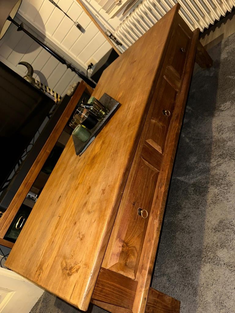 Houten TV meubel en salontafel set - Zo goed als nieuw, Ophalen, 150 tot 200 cm, Zo goed als nieuw, 150 tot 200 cm