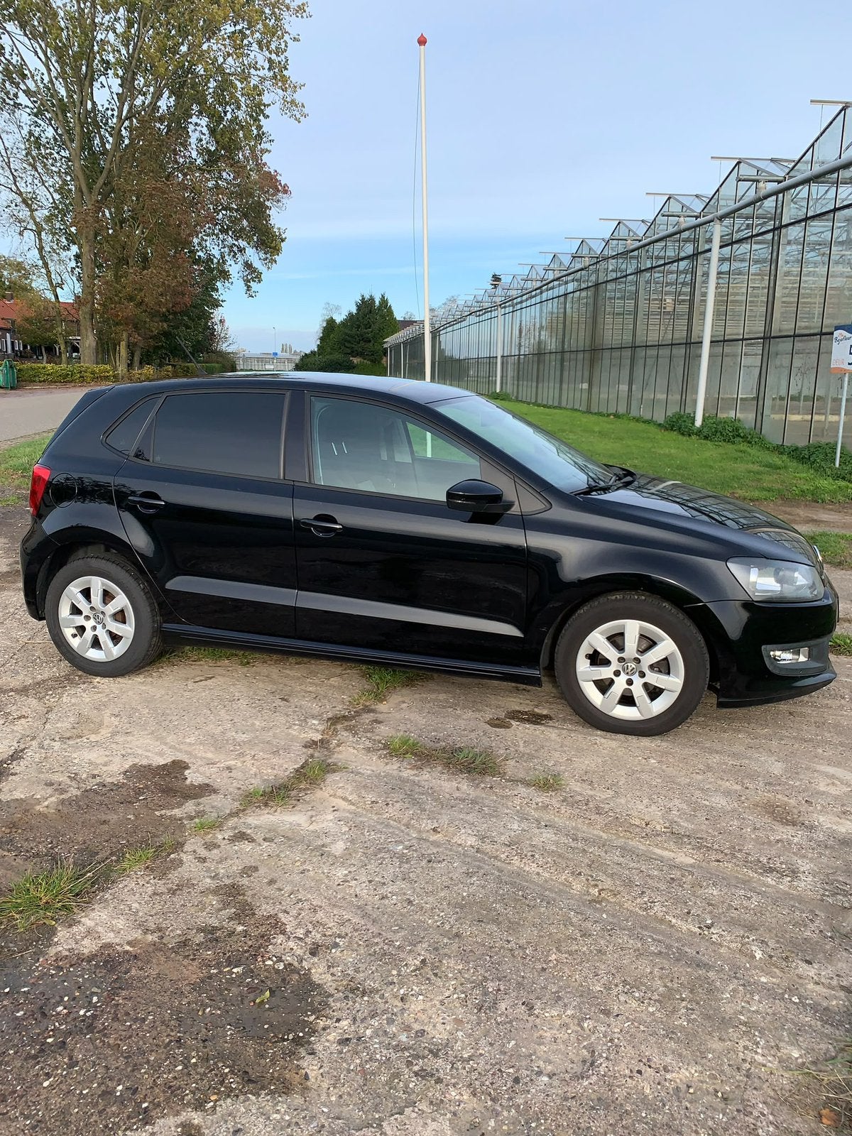 Volkswagen Polo 1.2 TDI 55KW BM 2011 Zwart, Auto's, Voorwielaandrijving, 74 pk, 1199 cc, 96 €/maand