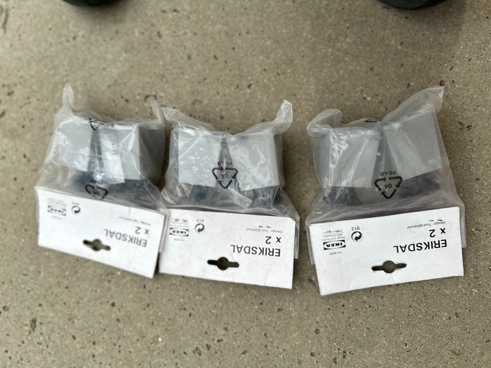 IKEA Erikdal poten (3 sets van 2 stuks), Verzenden, Nieuw