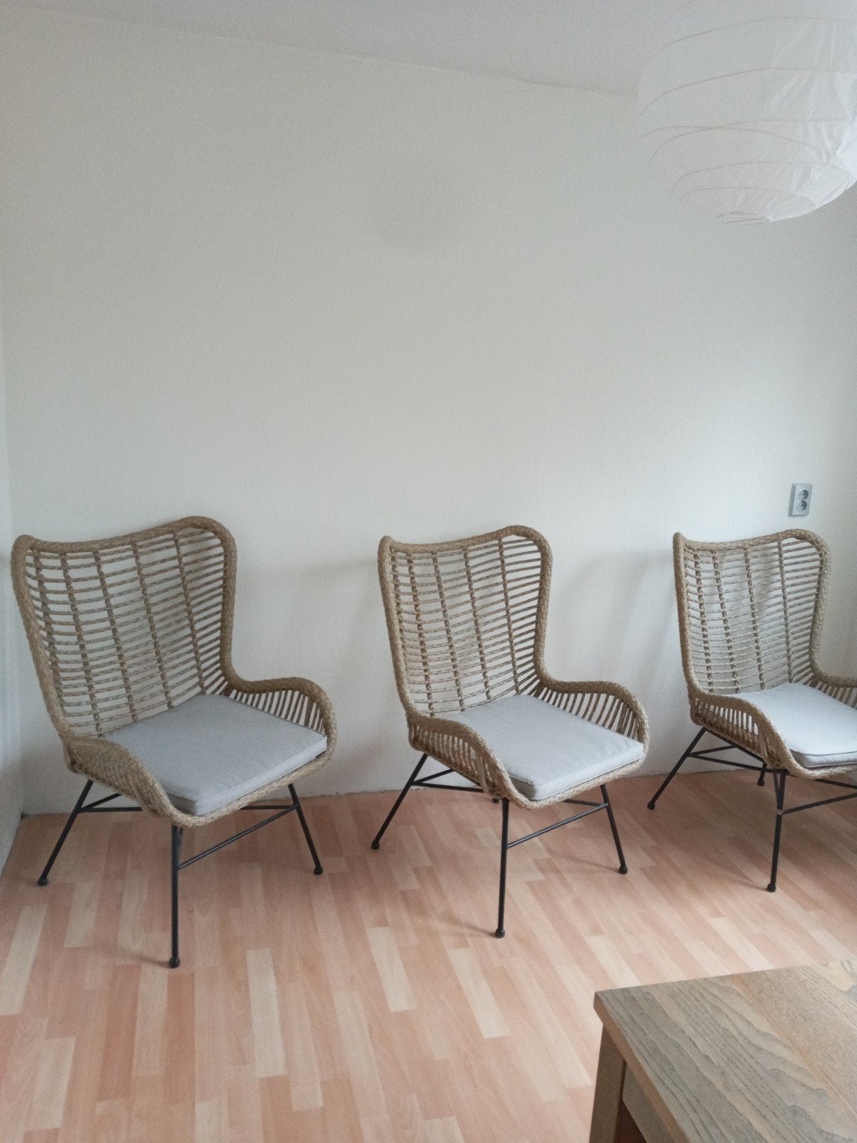 3 leuke rotanstoelen Kunnen uit elkaar makelijk  te vervoere, Ophalen, Twee