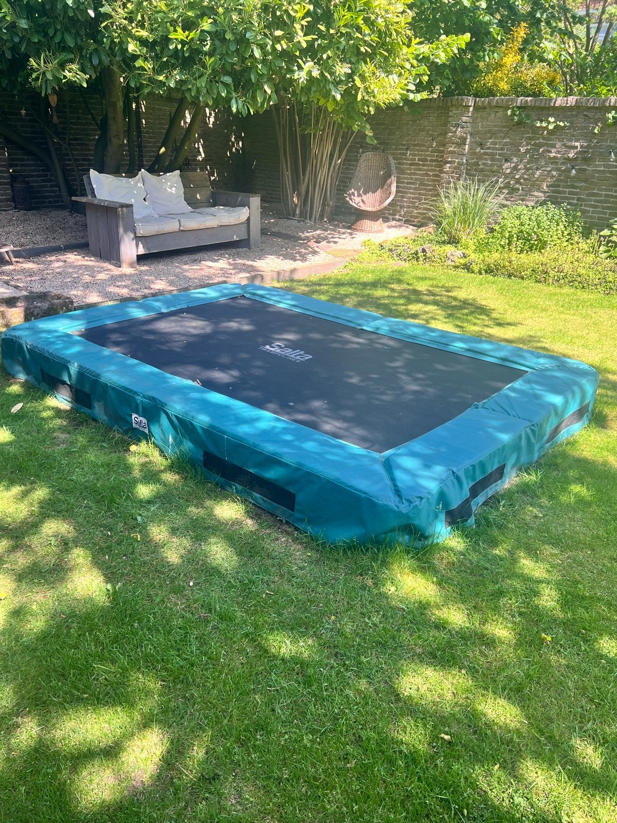 Salta Inground Trampoline 210x308cm, Ophalen, Gebruikt