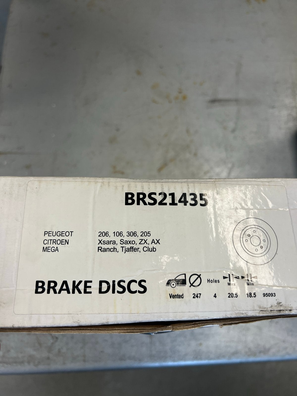 Remschijven voor Peugeot en Citroën  (BRS21435), Ophalen of Verzenden, Nieuw, Peugeot