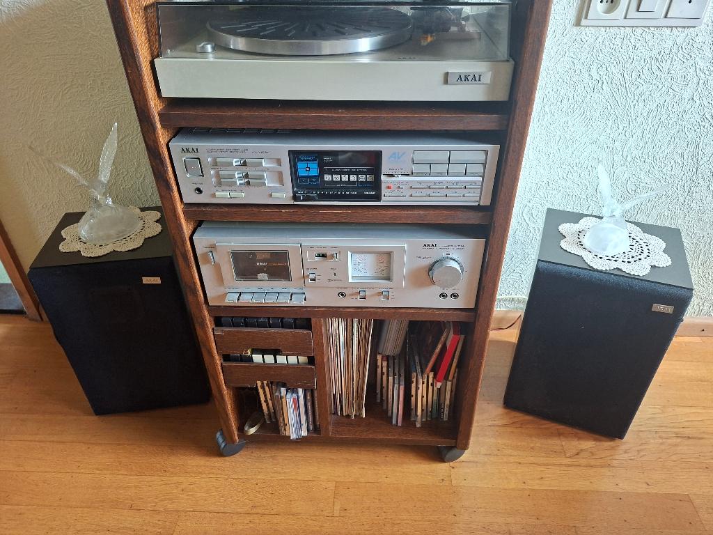 Akai vintage stereomeubel aangeboden, Ophalen of Verzenden, Gebruikt, Audio