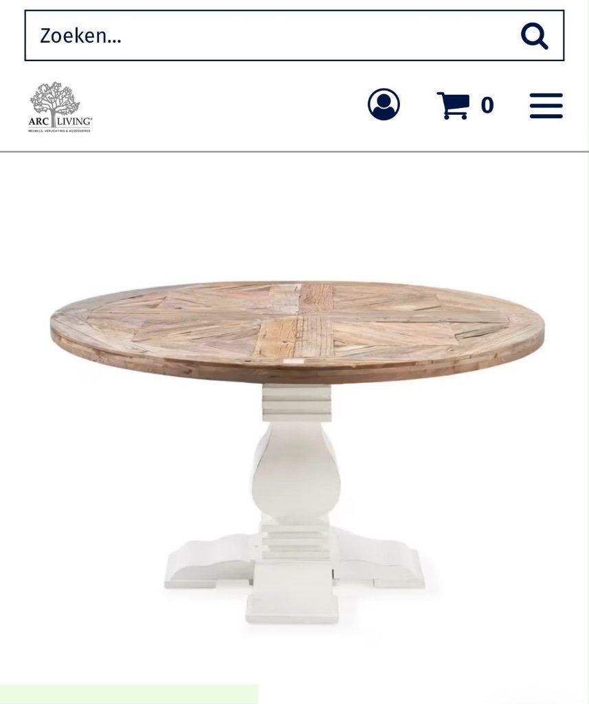 Mooie salontafel, Ophalen, 100 tot 150 cm, Rond, 50 tot 100 cm