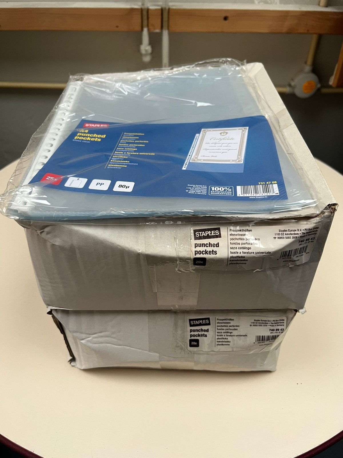 900 Nieuwe Insteekhoezen Showtassen Glashelder A-4 80 micron, Ophalen of Verzenden, Nieuw