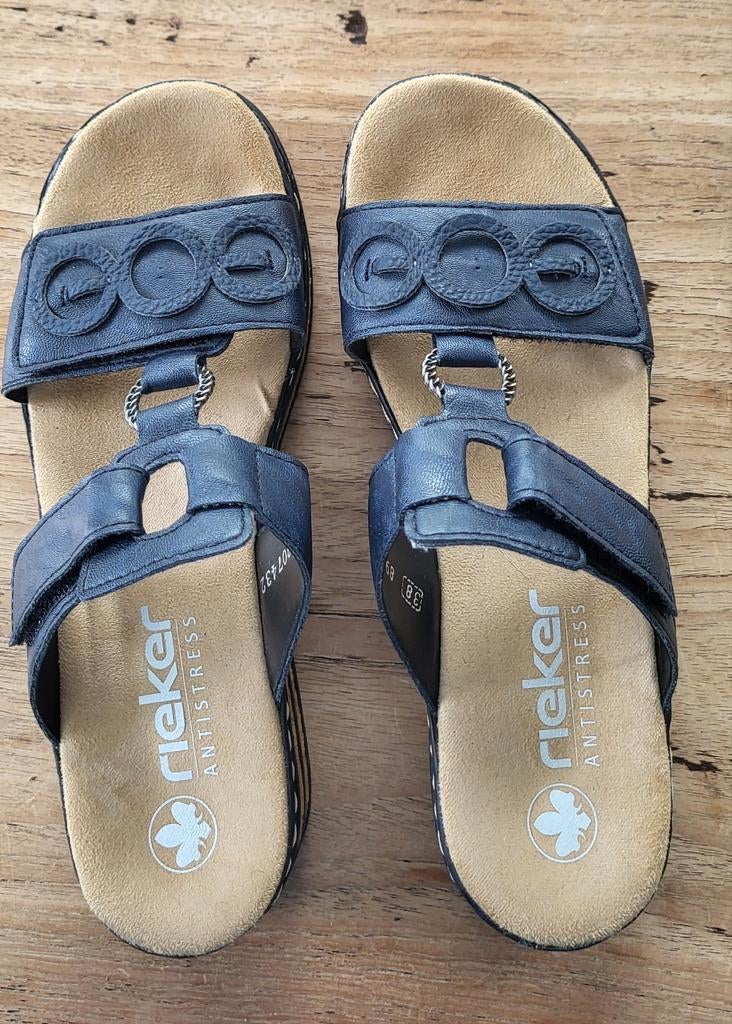 Rieker sandalen blauw, maat 38, Ophalen of Verzenden, Zo goed als nieuw, Blauw, Sandalen of Muiltjes