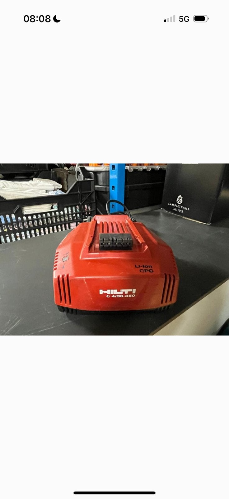 Hilti C4/36-350 accu lader + 1x 5,2 en 1x 3,3 ah accu, Verzenden, Zo goed als nieuw
