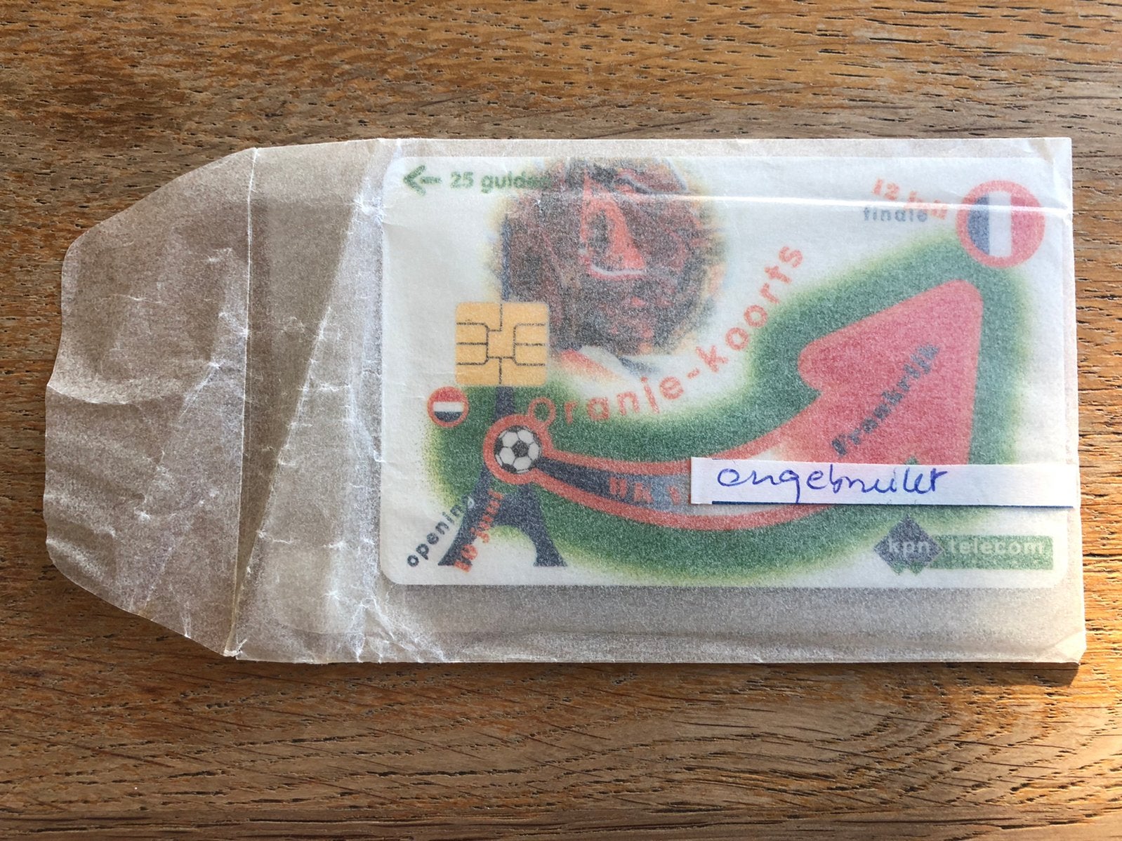 Ongebruikte kpn telecom telefoonkaart Fl.25,- WK Voetbal ‘98, Verzamelen, Telefoonkaarten, Ophalen of Verzenden, Nederland