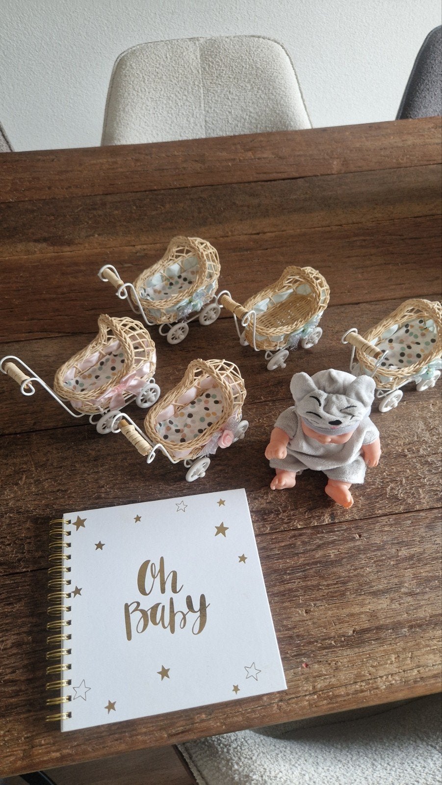 Oh Baby gastenboek en 5 kraamcadeau doosjes, Ophalen of Verzenden, Zo goed als nieuw, Kraamcadeau