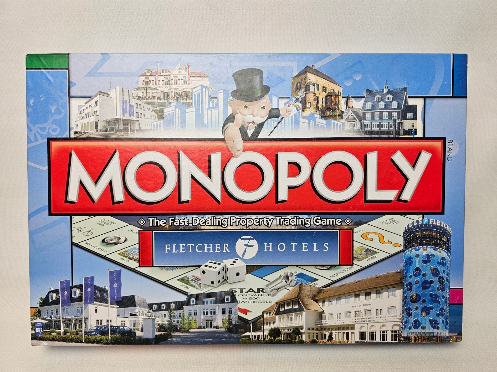 # Monopoly Fletcher Hotels Editie - Gelimiteerde Oplage, Drie of vier spelers, Ophalen of Verzenden, Gebruikt, Hasbro