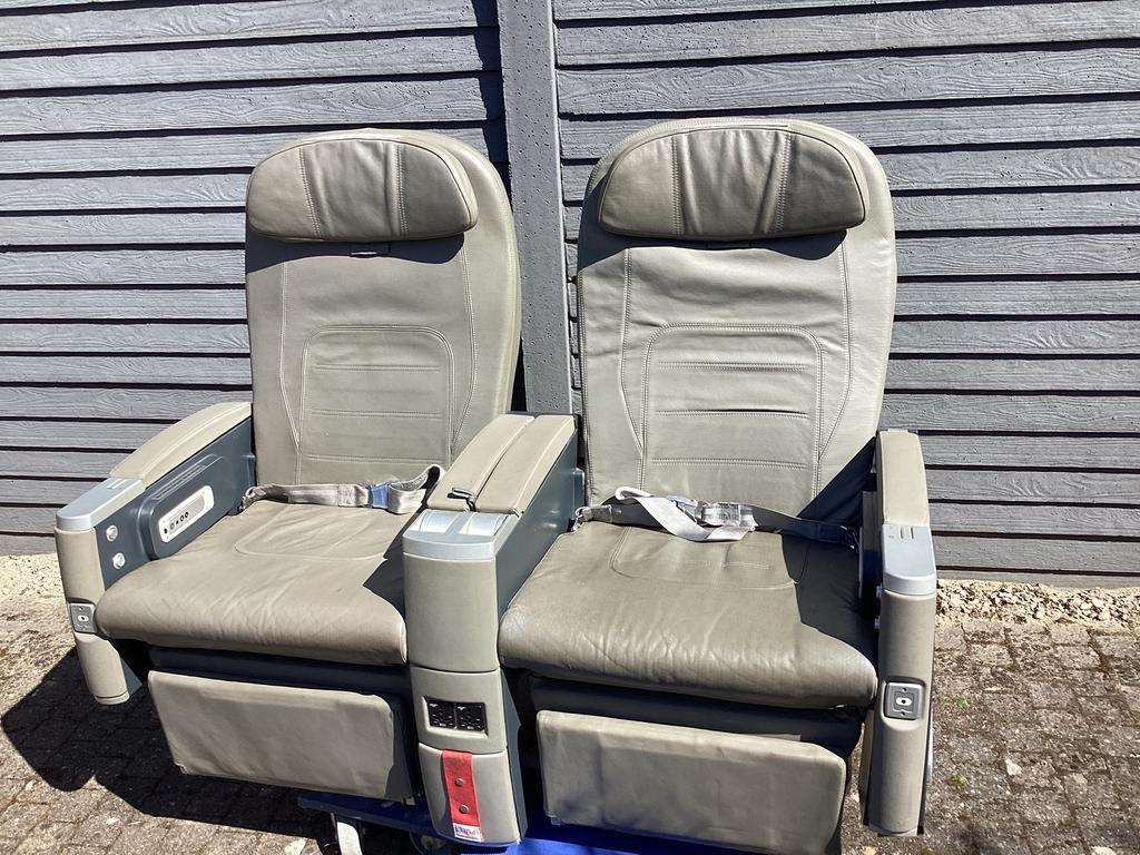 2 vintage Business Class vliegtuigstoelen gekoppeld, Ophalen, Overige typen