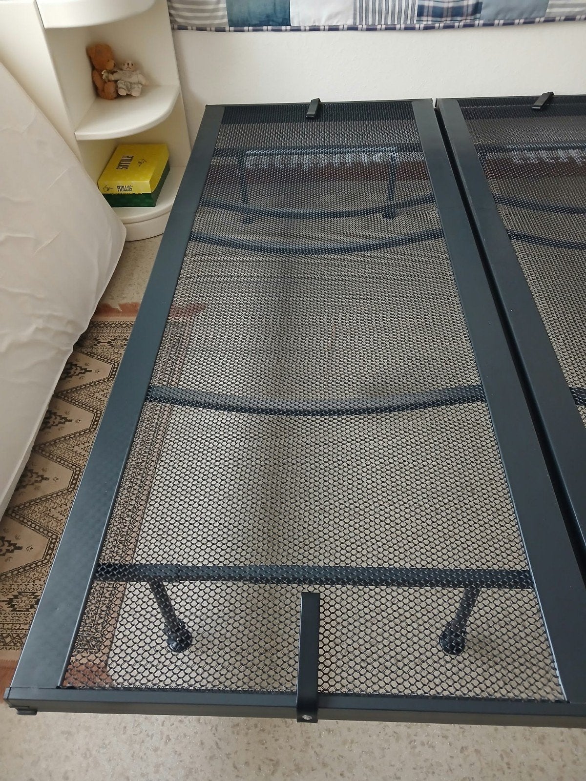 Auping spiraal op poten en bed 200 bij 80, Ophalen, Eenpersoons, 80 cm, 200 cm