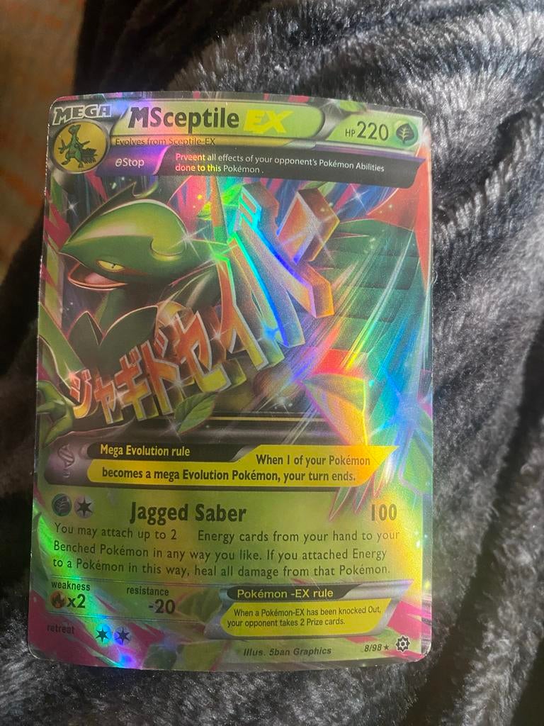 Mega Pokémon EX Kaarten - Sceptile, Kangaskhan, Gardevoir, Ophalen of Verzenden, Zo goed als nieuw, Meerdere kaarten, Foil