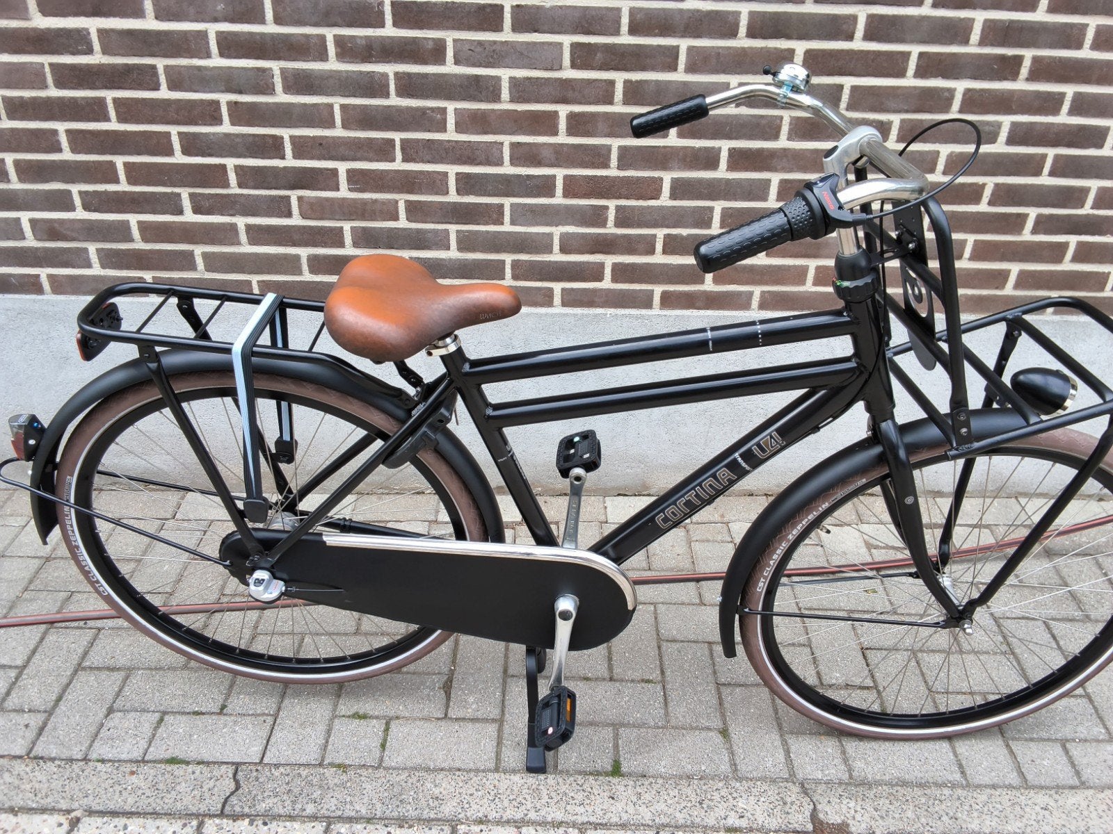 Cortina u4 kleine herenfiets 3 versnellingen terugtraprem, Terugtraprem, Versnellingen, 49 tot 53 cm, Zo goed als nieuw
