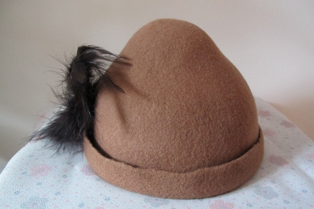Caramel light brown hat, Kleding | Dames, Ophalen of Verzenden, Nieuw, One size fits all, Hoed