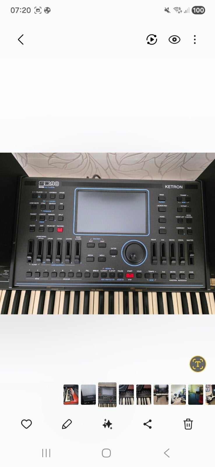 Ketron SD90 met speakers - Arranger module en keyboard, Gebruikt, Midi-aansluiting, Overige aantallen, Ophalen