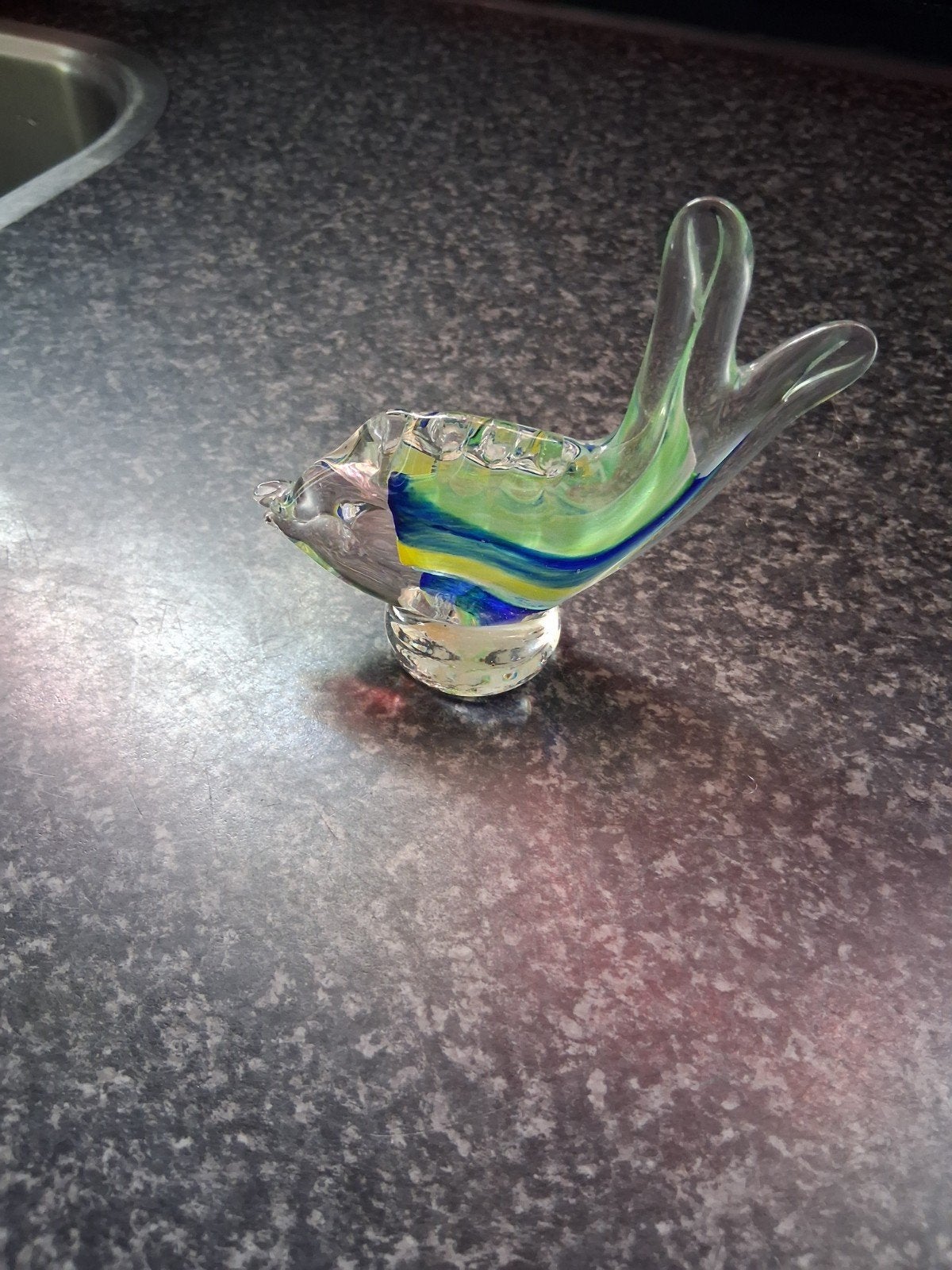 Glazen beeldje vis - Handgeblazen kunst, Ophalen
