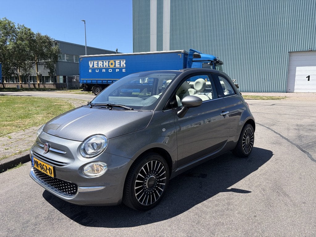 Fiat 500C 0.9i TwinAir Turbo Lounge 81 PK. Als nieuw rijdend, Auto's, Stof, Gebruikt, Cabriolet, Origineel Nederlands
